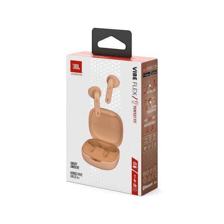 JBL Vibe Flex langattomat nappikuulokkeet beige