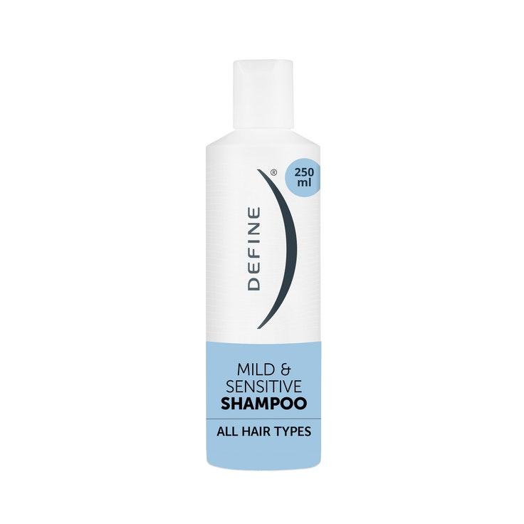 Define Mild & Sensitive shampoo prebiootteja sisältävä mieto ja hajusteeton shampoo 250ml