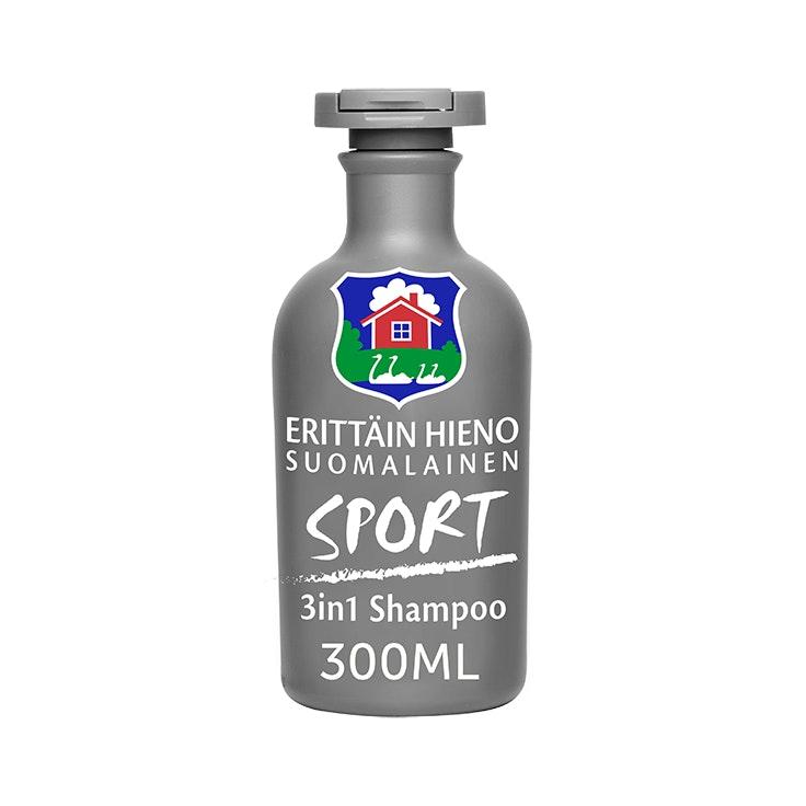 Erittäin Hieno Suomalainen Sport 3in1 shampoo, hoitoaine, suihkusaippua 300ml