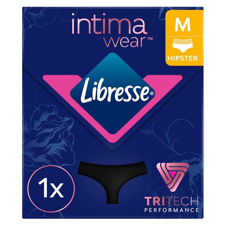 Libresse Intimawear Hipster kuukautisalushousut musta M 1kpl