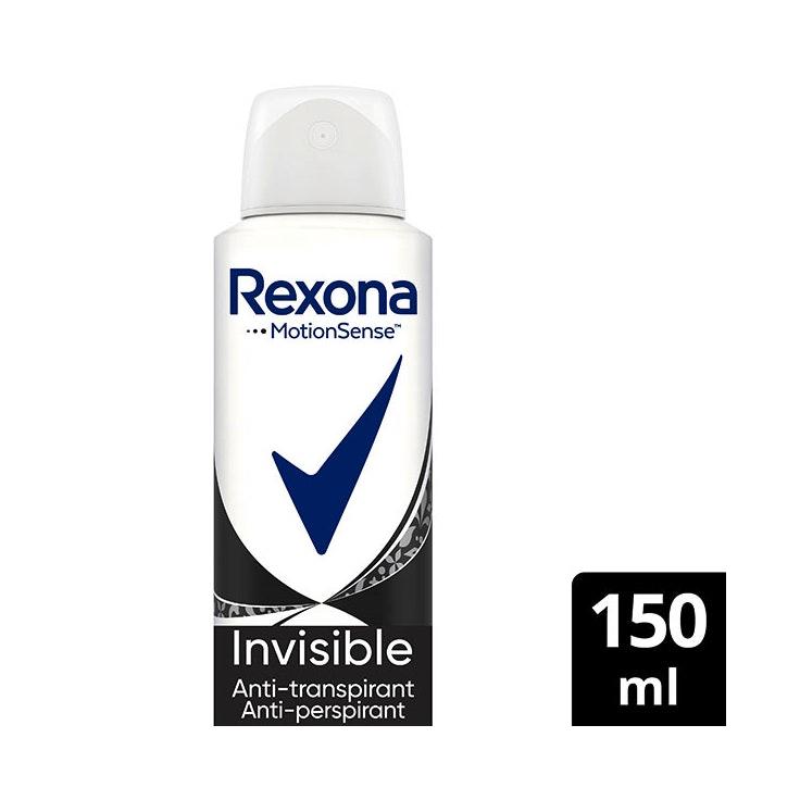 Rexona deo spray 150ml Women Invisible for Black White