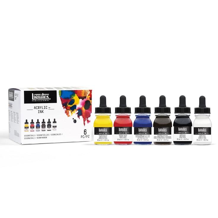 Liquitex Acrylic Ink 6 x 30 ml, perusvärit