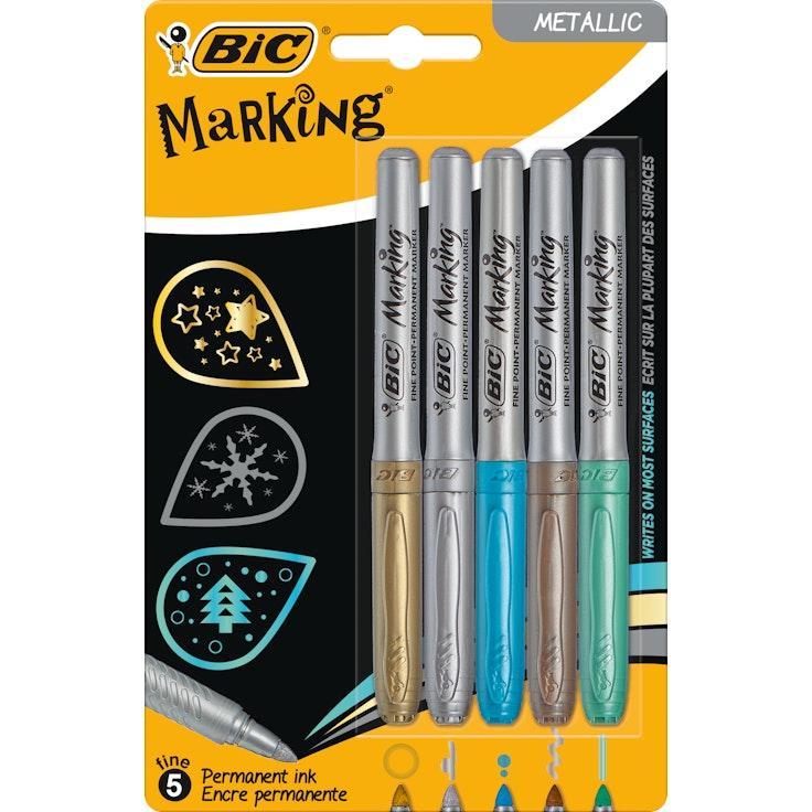 BIC Colour Intensity Marker metallivärit 5 kpl