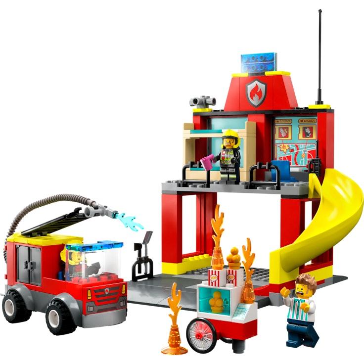 LEGO City Fire 60375 Paloasema ja paloauto