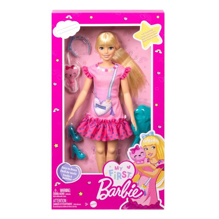 My First Barbie Malibu -muotinukke ja kissapehmo