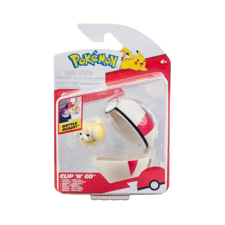 Pokemon Clip N Go Fidough Ja Timer-pallo