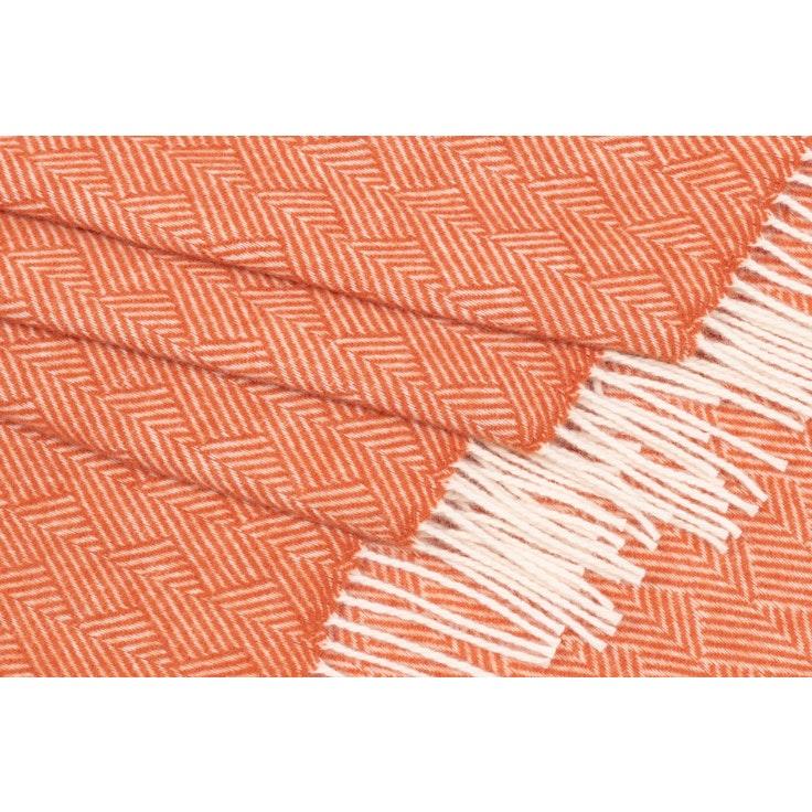 Barker Textiles Ivy villahuopa oranssi 130x170 cm