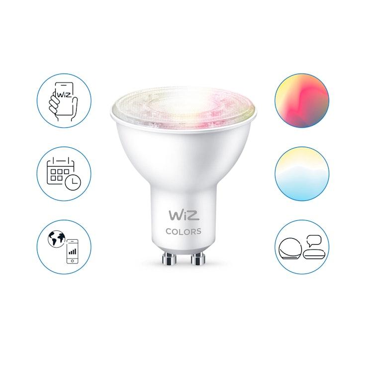 WiZ LED kohdelamppu 4.7W GU10 400lm 2200-6500K RGB