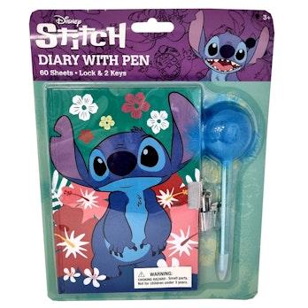 Stitch päiväkirja pompom kynällä