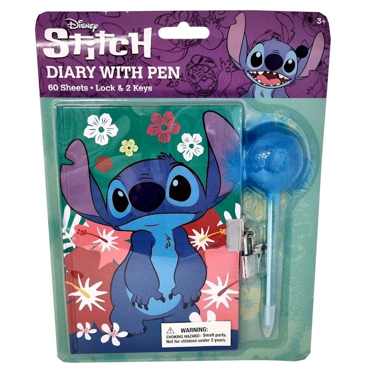 Stitch päiväkirja pompom kynällä