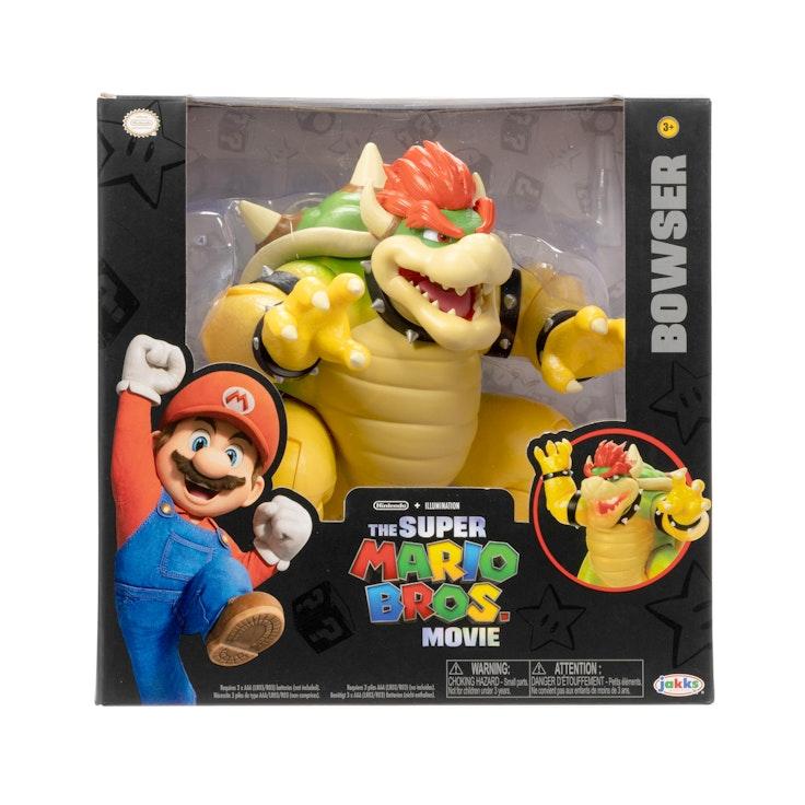 Super Mario Movie Tulta syöksevä 18cm Bowser figuuri