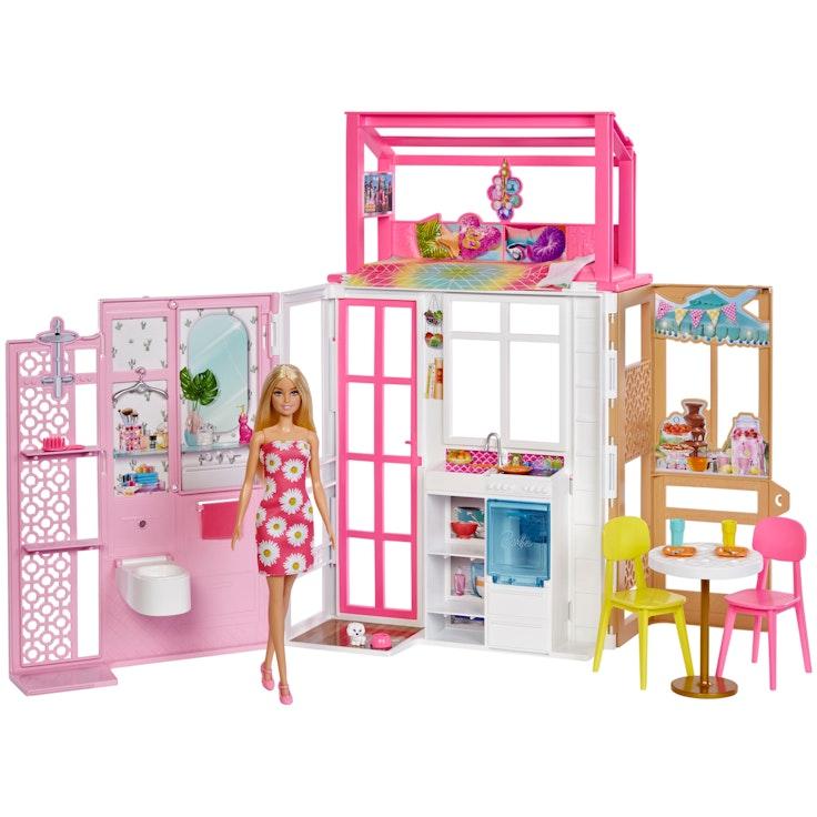 Barbie-talo ja muotinukke
