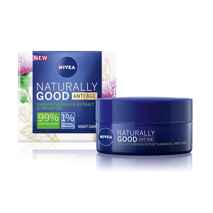 NIVEA Naturally Good Anti-age Night Cream -yövoide 50ml