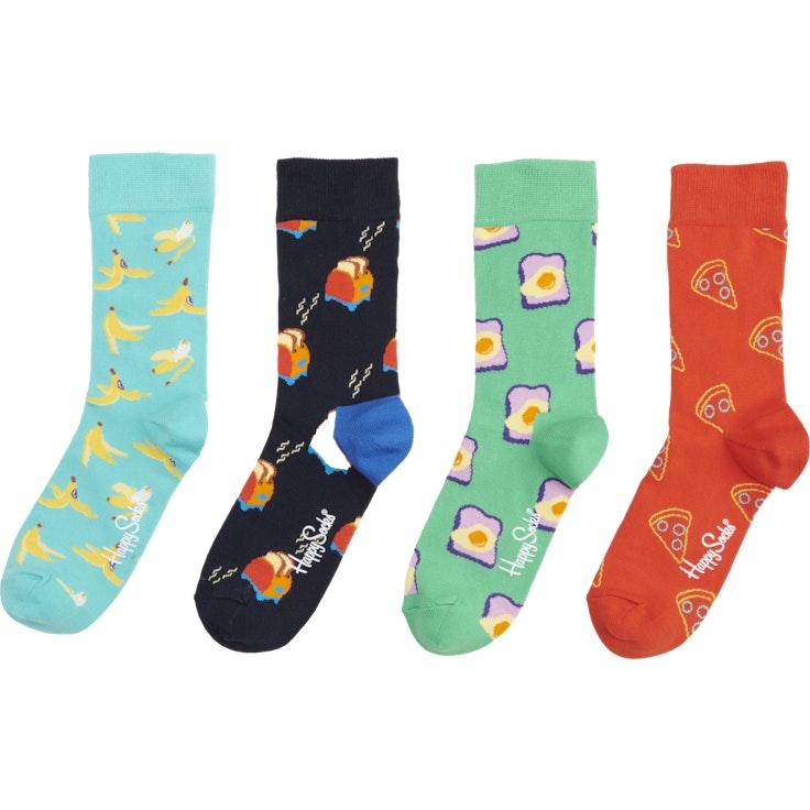 Happy Socks Food For Thought 4pr sukkia lahjalaatikossa