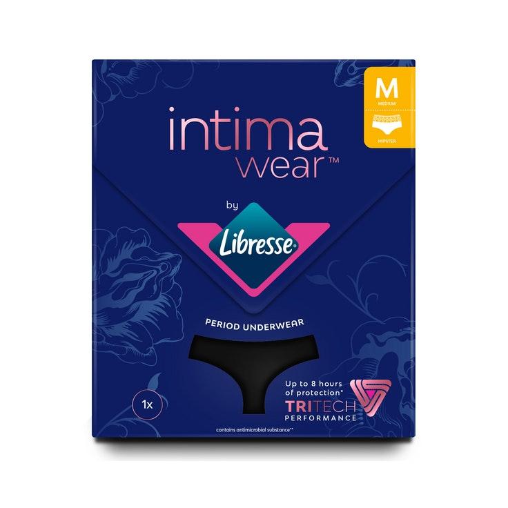 Libresse Intimawear Hipster kuukautisalushousut musta M 1kpl