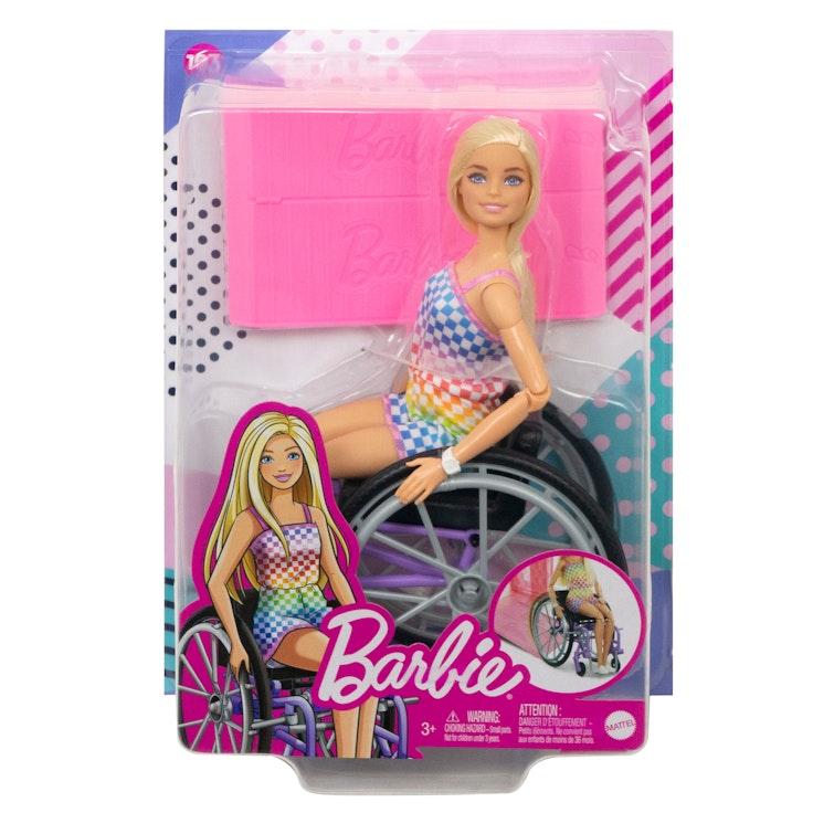 Barbie Fashionistas -muotinukke ja pyörätuoli