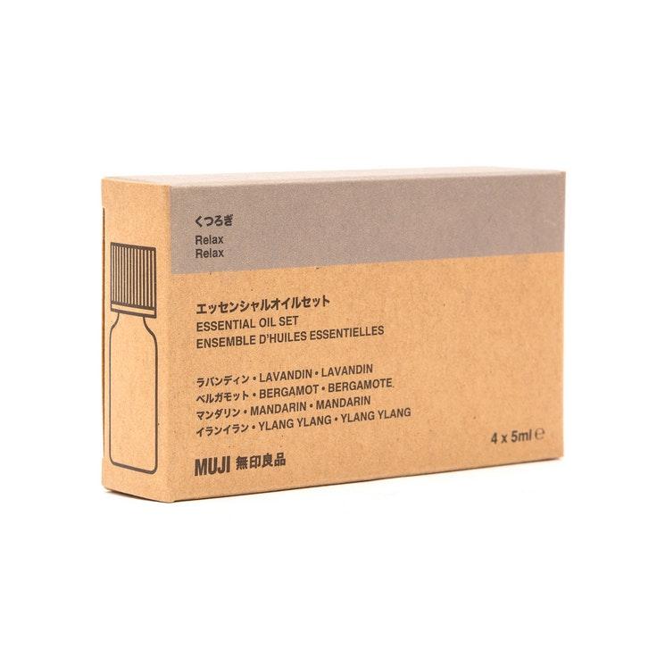 MUJI Healing eteerinen öljy lahjapakkaus 4 x 5 ml