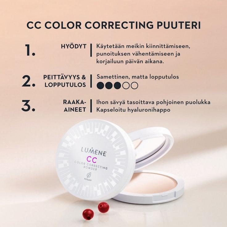 Lumene CC Color Correcting puuteri 3