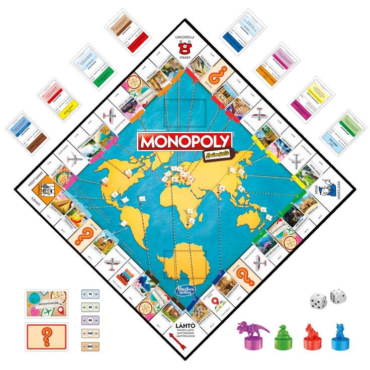 Monopoly Travel World Tour ‑lautapeli (FI)
