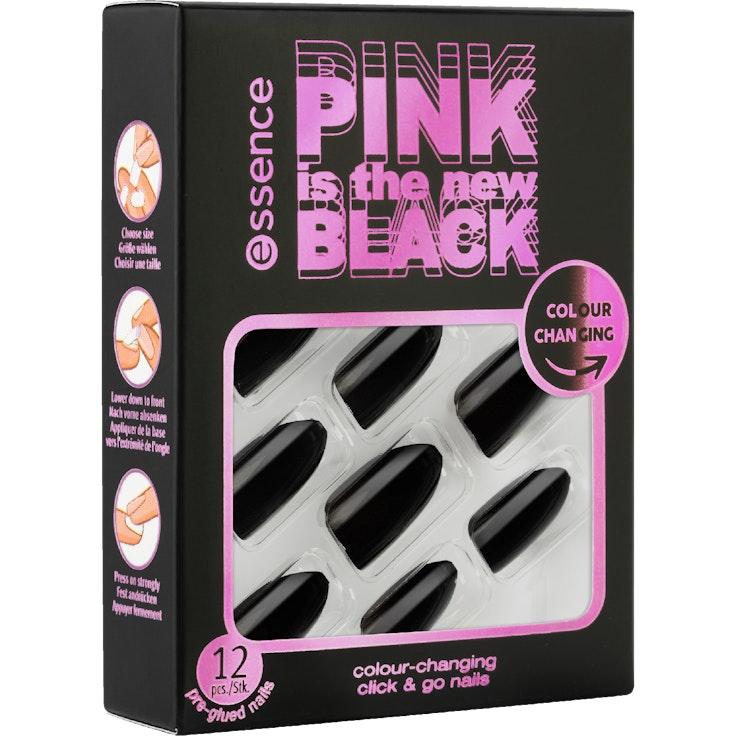 Essence PINK is the new BLACK väriä muuttavat click & go kynsisetti 12kpl 01 Show Your Pink Side