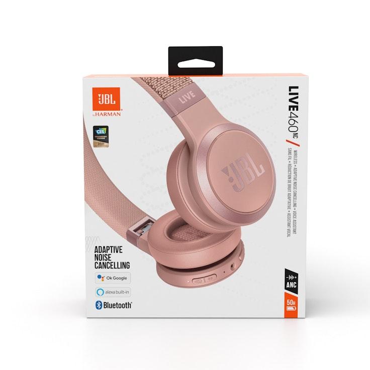 JBL Live 460NC langattomat vastamelusankakuulokkeet pinkki