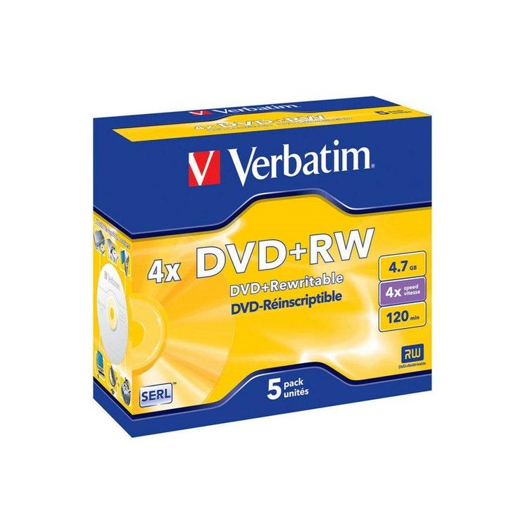 Verbatim DVD+RW 4,7GB 5 kpl