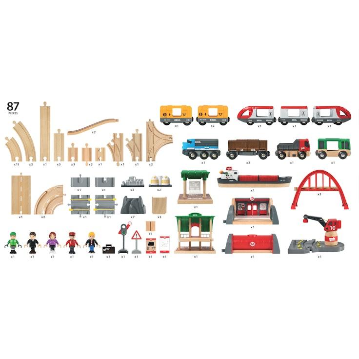 BRIO World 33052 Rail & Road -deluxe ratasetti