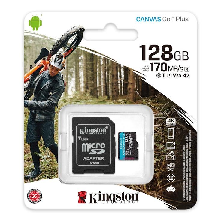 Kingston Canvas Go! Plus 128 Gt microSD-muistikortti