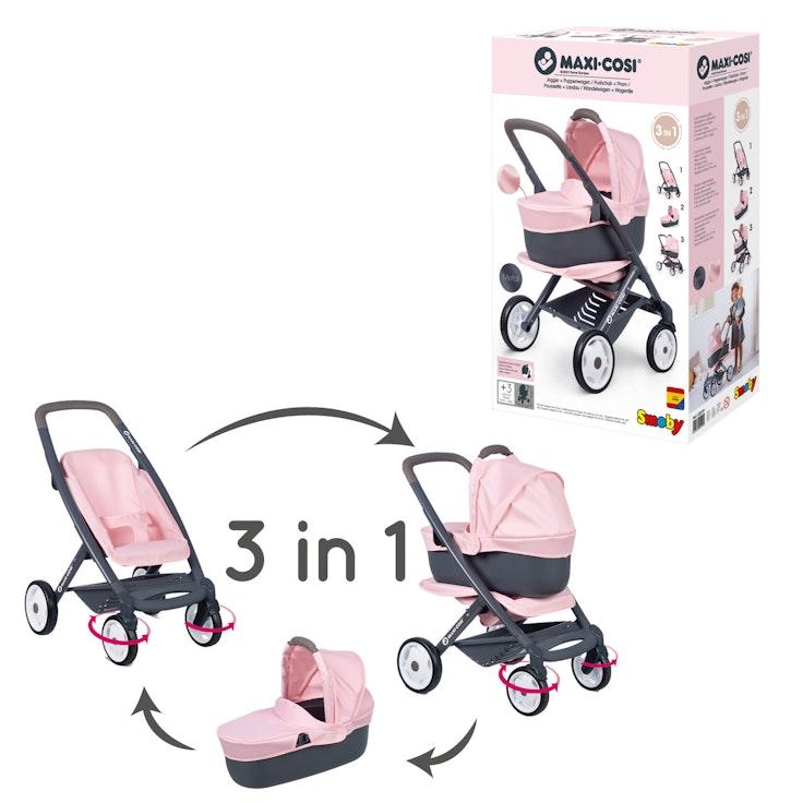 Smoby Maxi Cosi 3-in-1 nukenvaunut