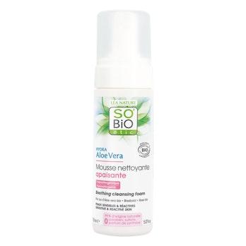 SO'Bio Hydra Aloe Vera puhdistusvaahto herkälle ja reaktiiviselle iholle 150ml