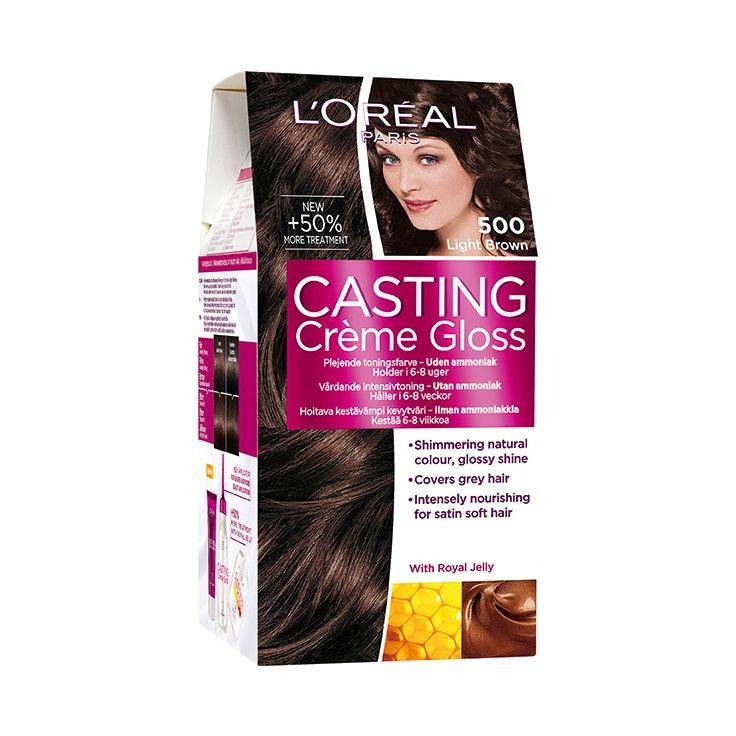 L'Oréal Paris Casting Creme Gloss 500 Light Brown Vaaleanruskea Kevytväri