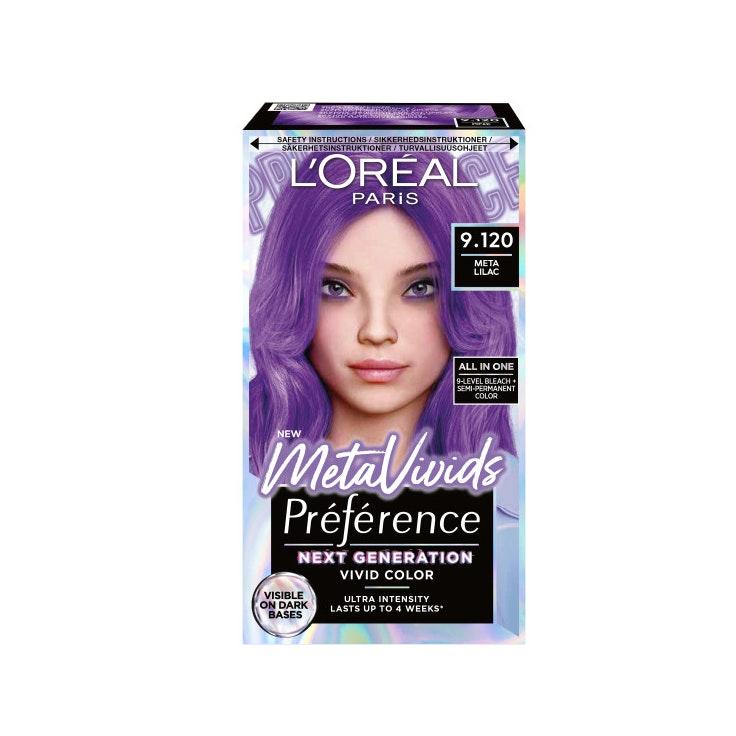 L'Oréal Paris Préférence Metavivids Lilac 9.120 vaalennus ja sävyte 1kpl