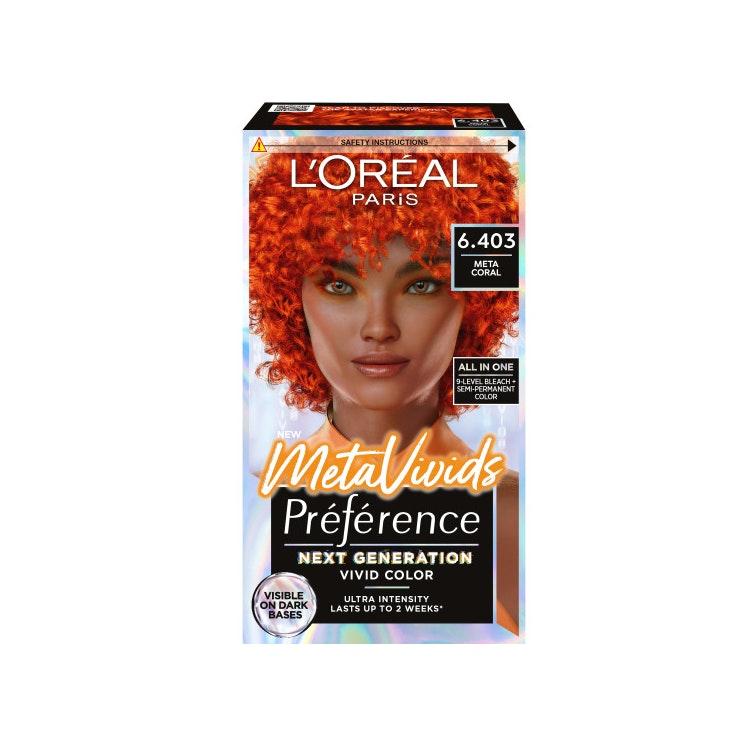 L'Oréal Paris Préférence Metavivids Coral 6.403 vaalennus ja sävyte 1kpl