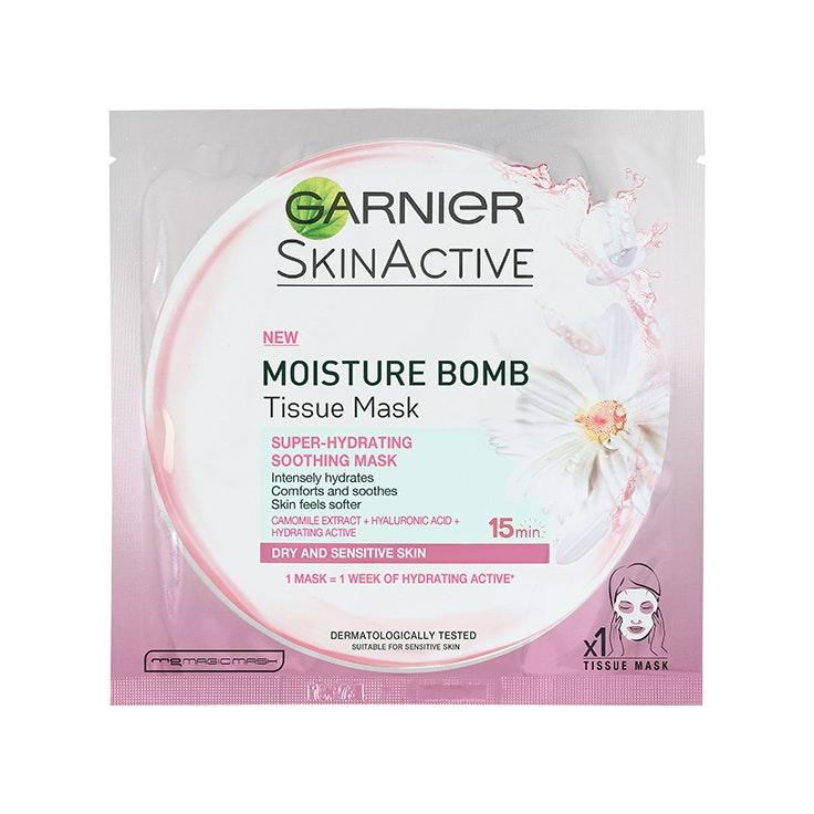Garnier Skin Active Moisture Bomb kosteuttava kangasnaamio kuivalle ja herkälle iholle 32g