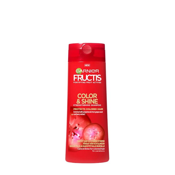 Garnier Fructis shampoo 250ml Color & Shine shampoo värjätyille ja raidoitetuille hiuksille