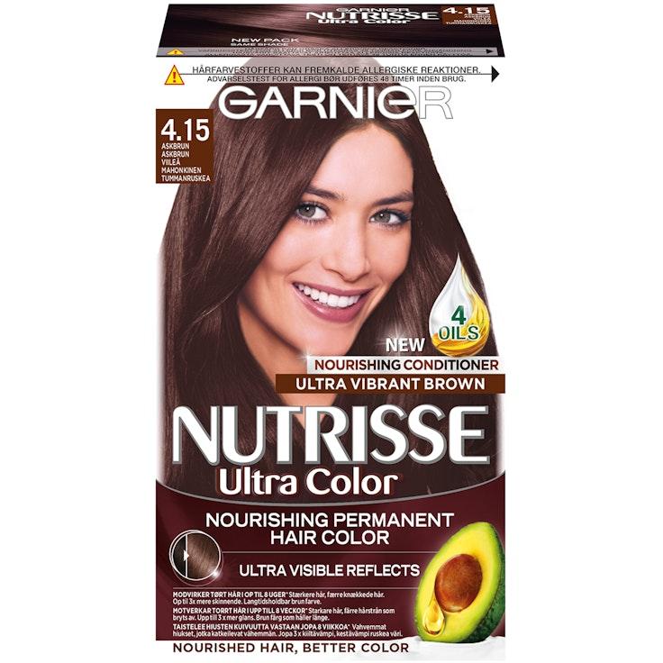 Garnier Nutrisse kestoväri 4.15 Ultra Color Viileä Mahonkinen Tummanruskea