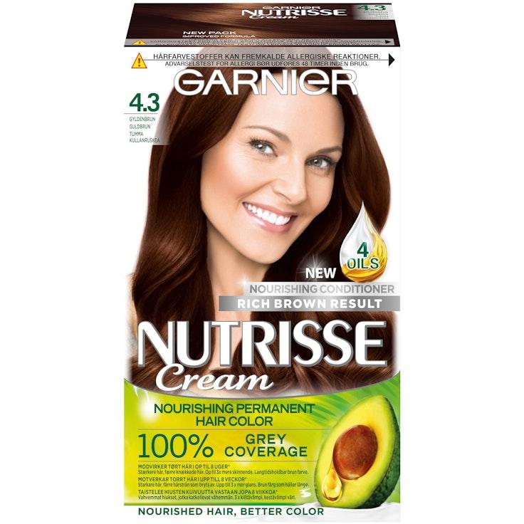 Garnier Nutrisse kestoväri 4.3 Tumma Kullanruskea