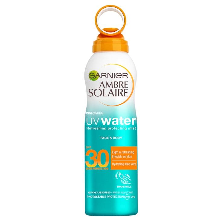 Garnier Ambre Solaire aurinkosuojasuihke 200ml UV Water SK30 kasvoille ja vartalolle, korkea suoja