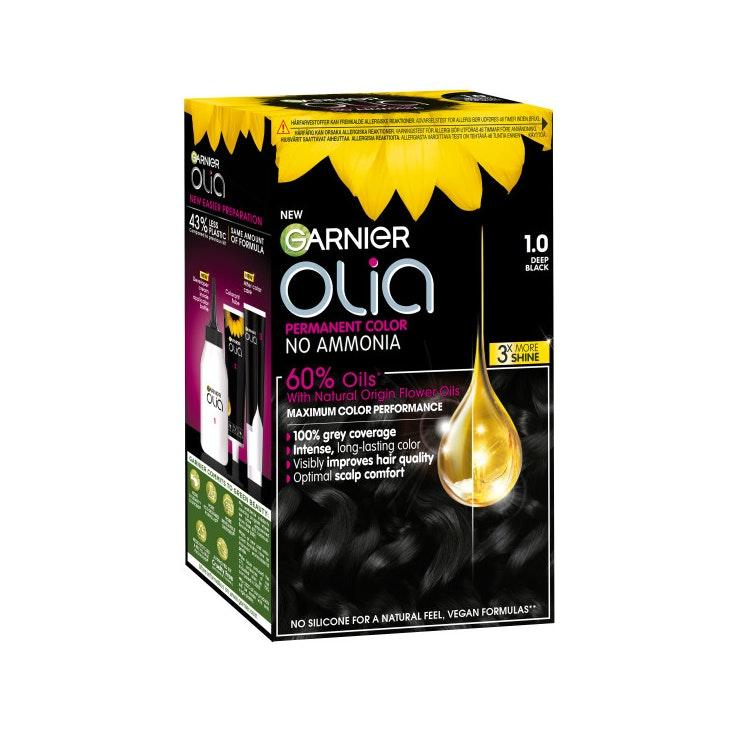 Garnier Olia 1.0 Night Black kestoväri 1kpl