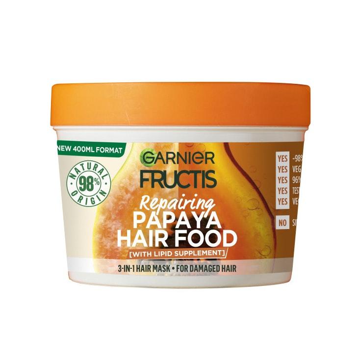 Garnier Fructis Hair Food Papaya hiusnaamio vaurioituneille hiuksille 400ml