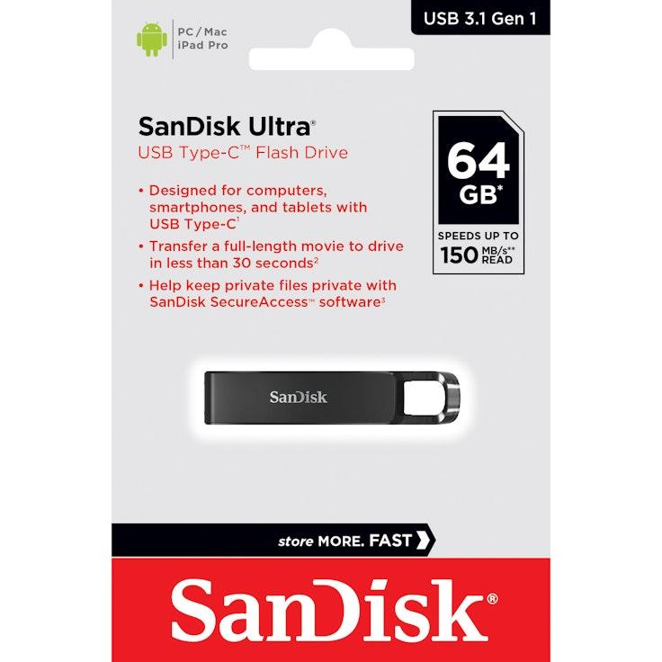 Sandisk Ultra 64 Gt USB-C 3.1 -muistitikku