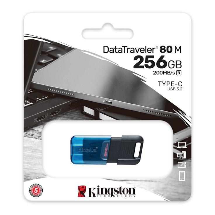 Kingston DataTraveler 80M 256 Gt USB-C 3.2 -muistitikku
