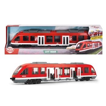 Dickie Toys Pikaraitiovaunu (city train), avattavia osia ja vapaasti pyörivät pyörät, 45 cm, 1:43