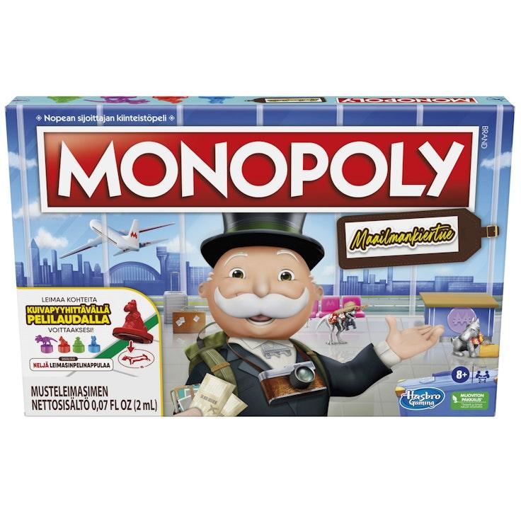 Monopoly Travel World Tour ‑lautapeli (FI)
