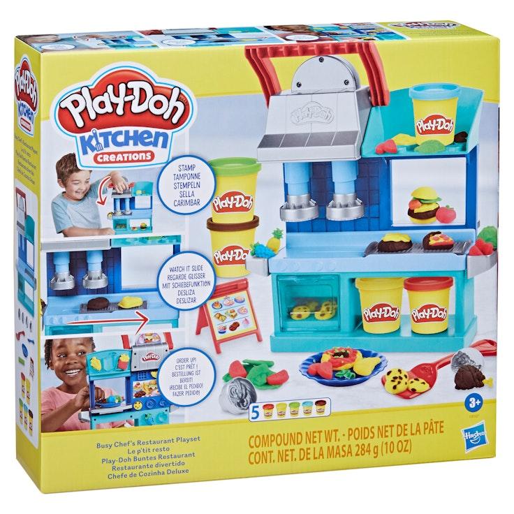 Play-Doh Kitchen Creations Busy Chef's Restaurant - muovailuvaha ravintola leikkisetti