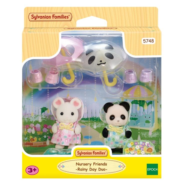 Sylvanian Families kaverukset sateessa