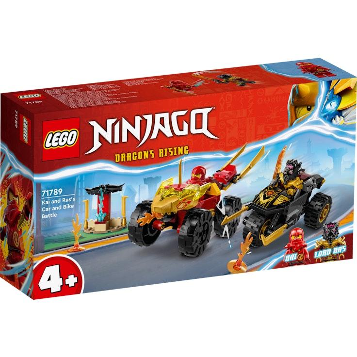 LEGO Ninjago 71789 Kain ja Rasin auto- ja motskaritaistelu