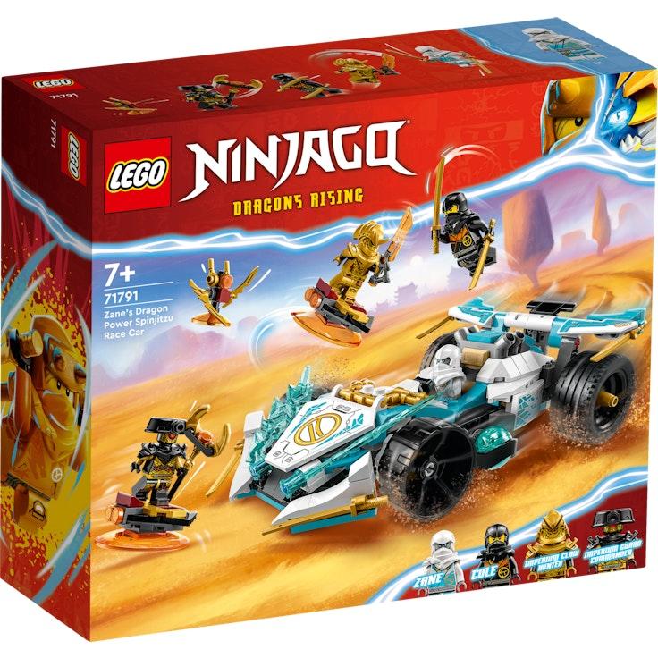 LEGO Ninjago 71791 Lohikäärmevoiman Zane – spinjitzu-kilpa-auto