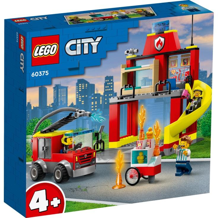 LEGO City Fire 60375 Paloasema ja paloauto