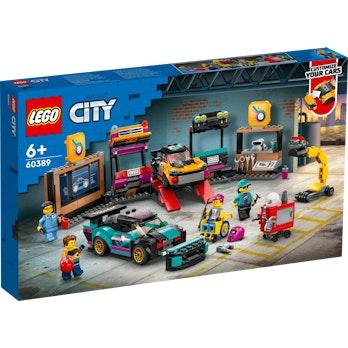 LEGO City Great Vehicles 60389 Autojen tuunaustalli